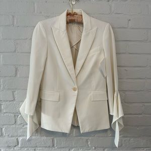 Veronica Beard Corrine Single-Breasted Tie-Cuff Dickey Jacket RHOOC